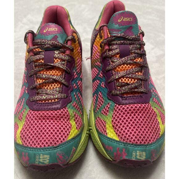 ASICS Womens Gel Noosa Tri 9 Size 5.5 Running Shoes Multicolor Green C401N - Picture 2 of 9